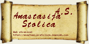 Anastasija Stolica vizit kartica